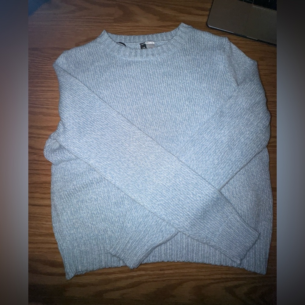 baby blue sweater